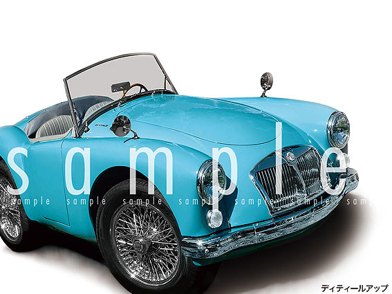 ★カーイラスト028 選べる3色【MG MGA】1600 mkⅡ 旧車 送料安_画像5