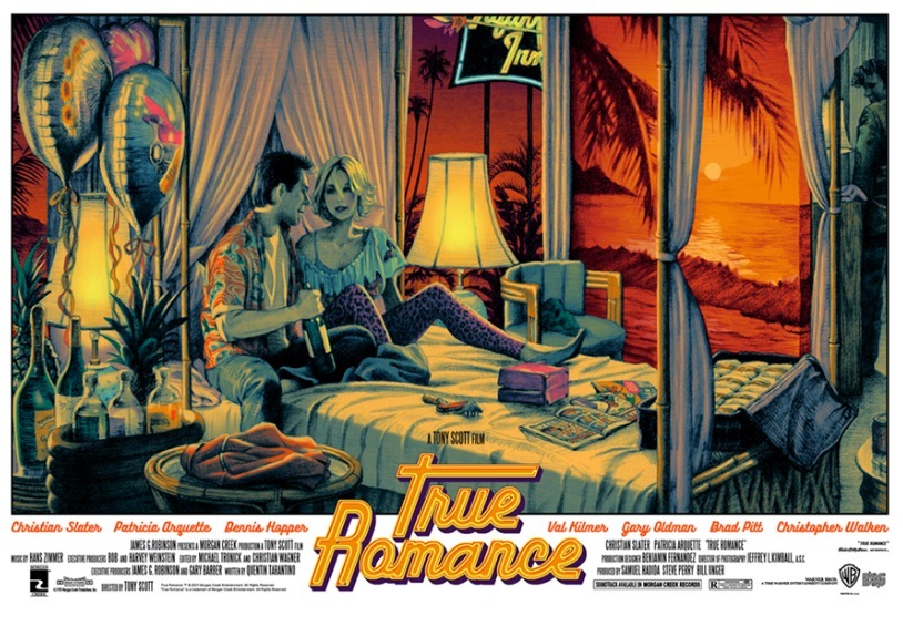 TRUE ROMANCE Rockin' Jelly Bean Silk Screen Print Valiant ロッキン