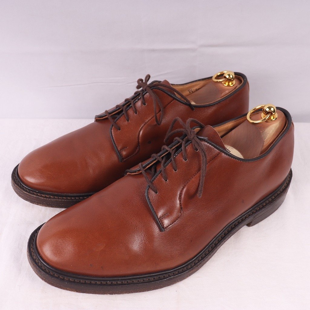  Tricker's 11.5 plain tu Brown England made Tricker\'s Britain made leather shoes men's used old clothes ds3500