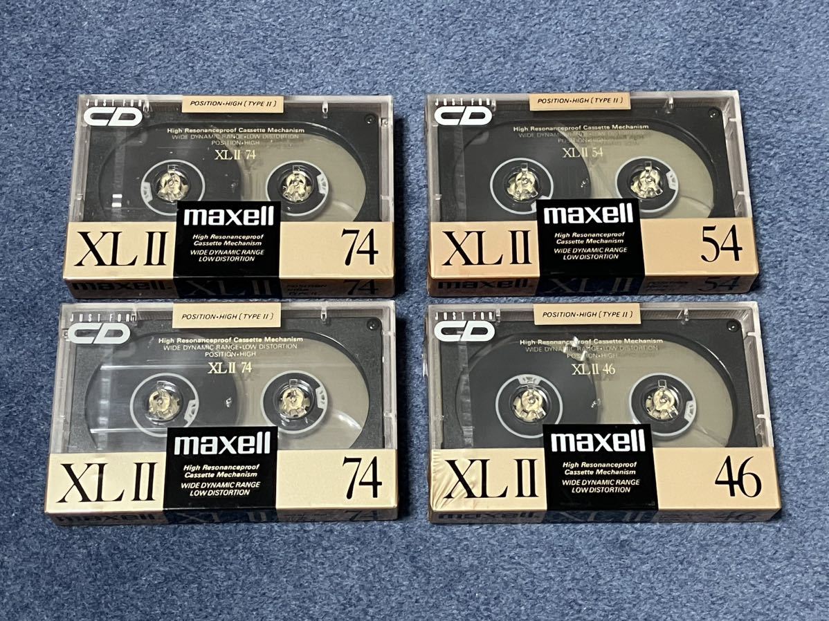 maxell カセットテープ ハイポジション XLⅡ 4本セット 送料込み！_画像1