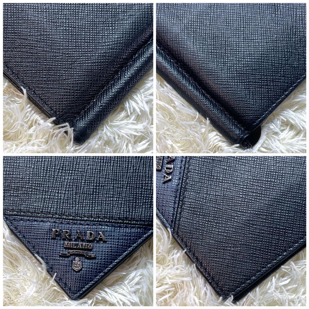 セール! 【未使用級】PRADAマネークリップ 金具 サフィアーノ