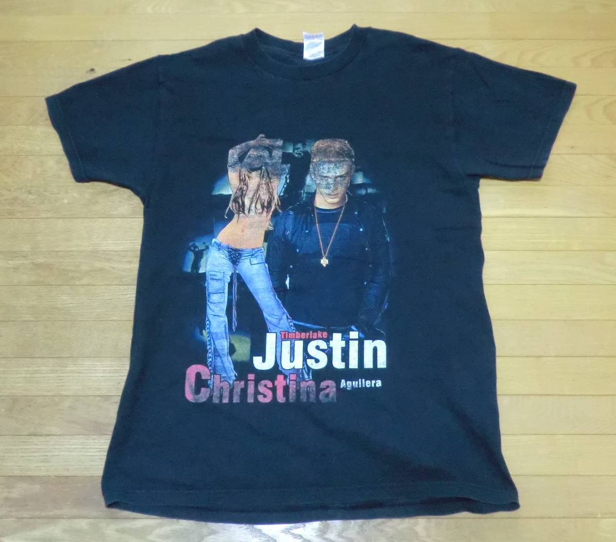 Justin christina ジャスティン クリスティーナ ツアーTシャツ サイズM フルーツオブザルーム ヴィンテージ ビンテージ ブラック バンT_画像1