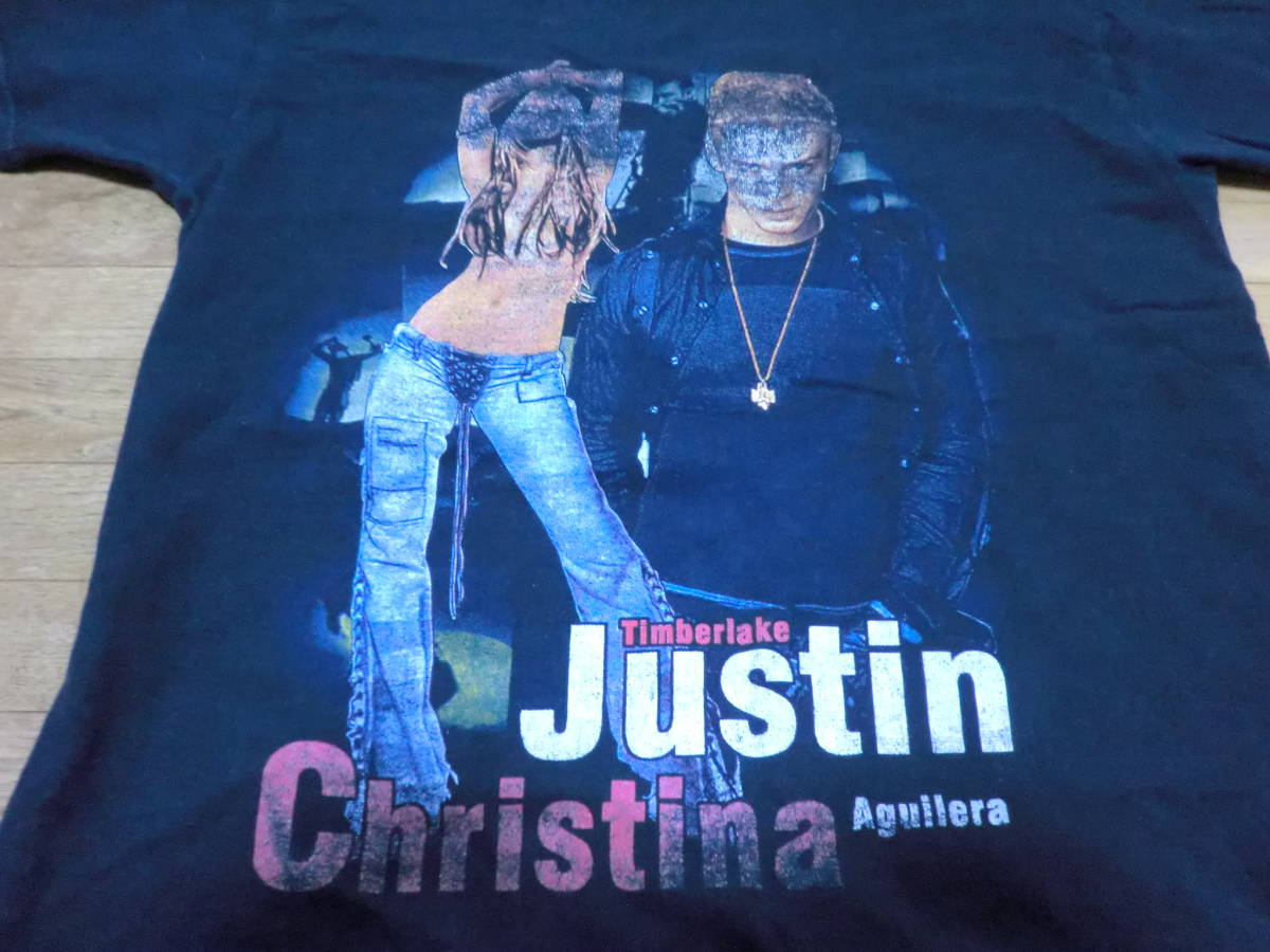 Justin christina ジャスティン クリスティーナ ツアーTシャツ サイズM フルーツオブザルーム ヴィンテージ ビンテージ ブラック バンT_画像2