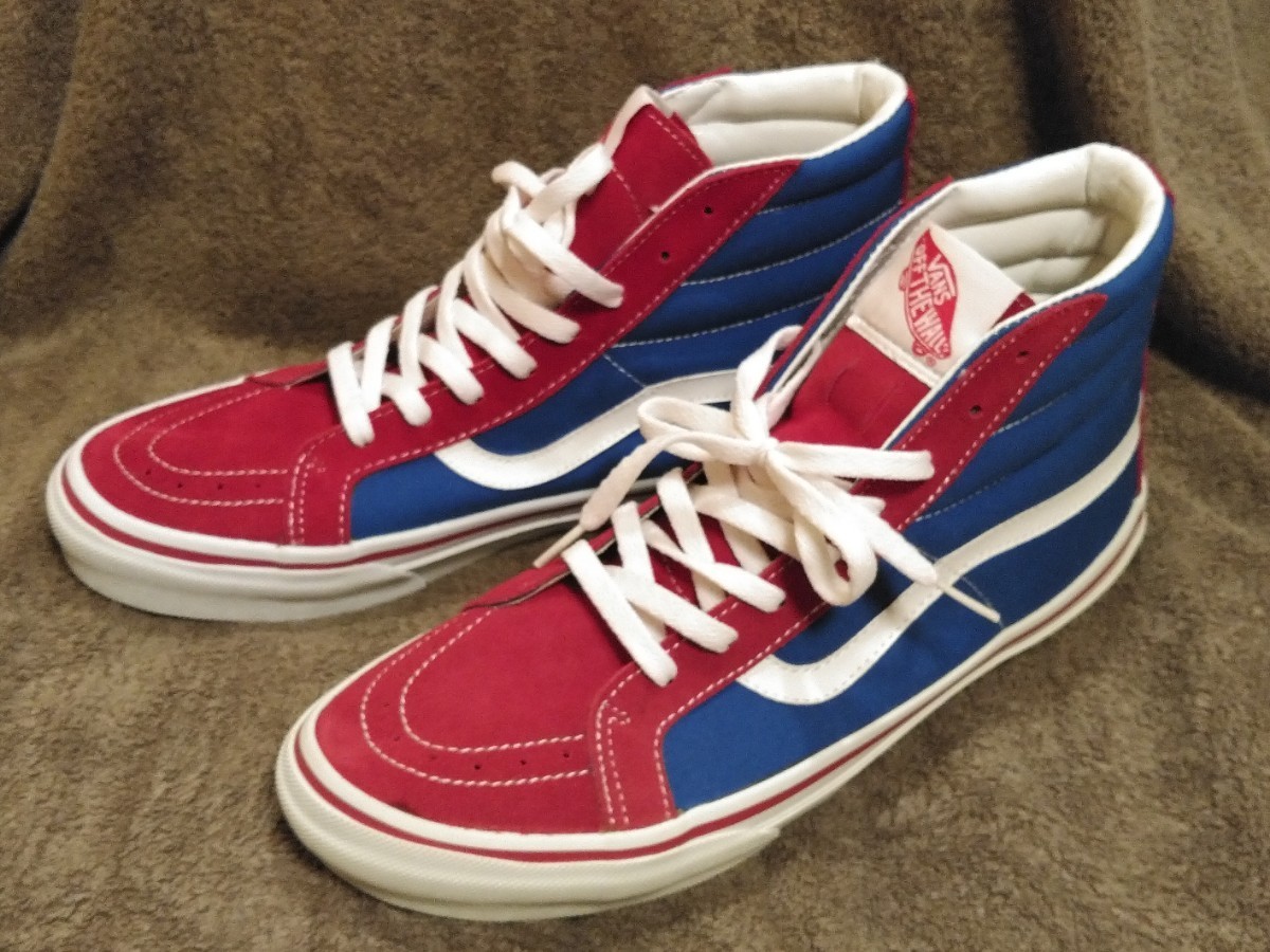 未使用 VANS SK8 HI V38 RETRO 30周年モデル サイズ US 10 / JP 28 バンズ デッドストック ハイカットスニーカー  ブルー×レッド×ホワイト