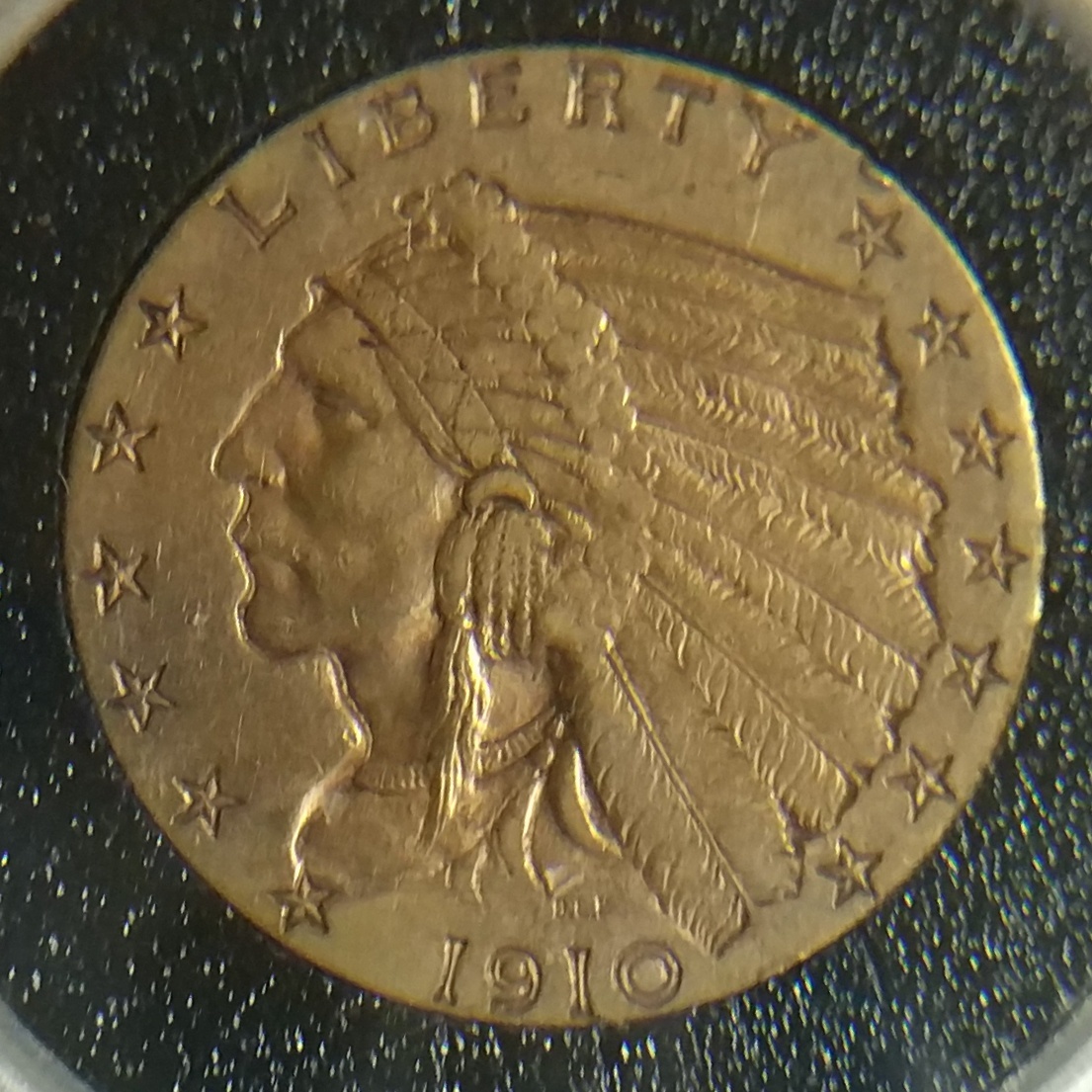 インディアン アメリカ 金貨 2.5ドル イーグル 1910年 ゴールド