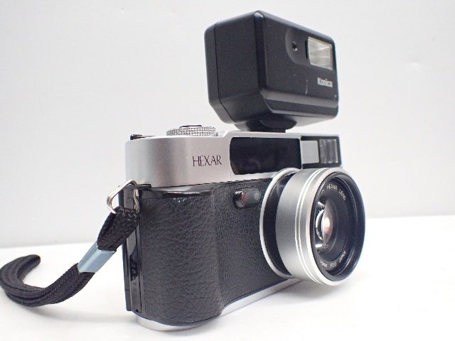 Konica/コニカ レンズ固定式35mmコンパクトカメラ HEXAR Silver 35mm