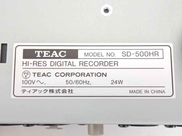 TEAC SD-500HR ハイレゾマスターレコーダー ティアック ◇ 6A319-9