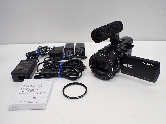 SONY FDR-AX60 ソニー ハンディカム デジタル4Kビデオカメラレコーダー 2020年製 ガンズームマイクロホン/充電器/バッテリー付 ☆  6A4C9-1 - JChere雅虎拍卖代购