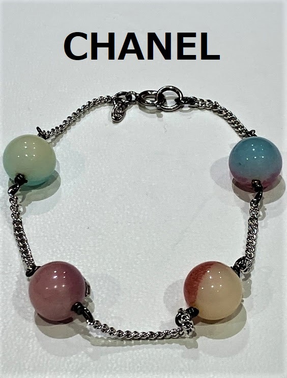 CHANEL 99P マルチカラー ボールブレスレット【ME1089EbST】-