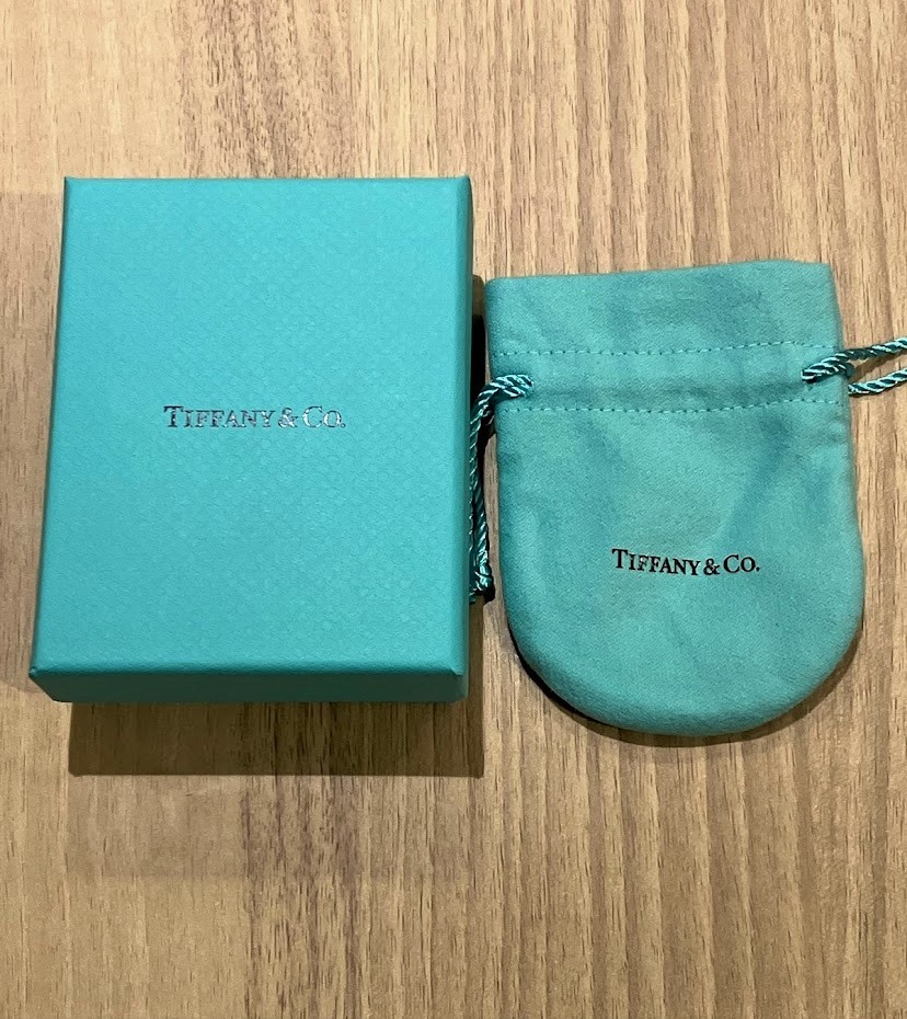 ME387】Tiffany&Co ティファニー K18/sv925 メイカーズ ナロー