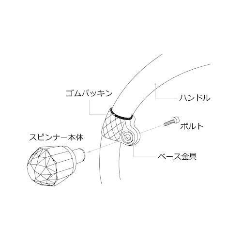 ハンドルスピンナー　雅　スモーク/パープル（紫）_画像6