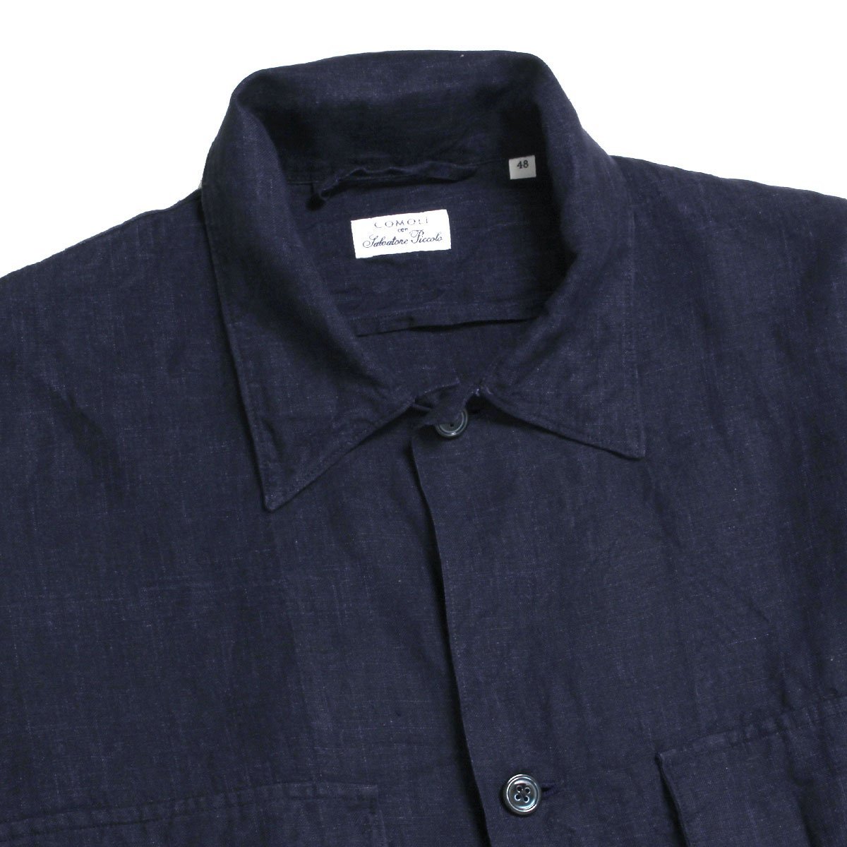 22SS COMOLI Salvatore Piccolo リネン C.P.Oシャツ V01-01019 定価
