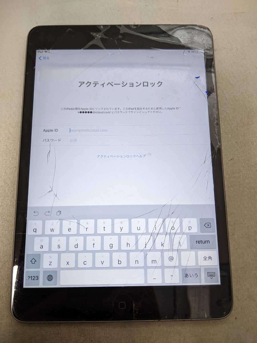 JS689 iPad mini2 A1489 第2世代 Appel アップル タブレット アイパッド 動作未確認 現状品 JUNK  送料無料｜PayPayフリマ
