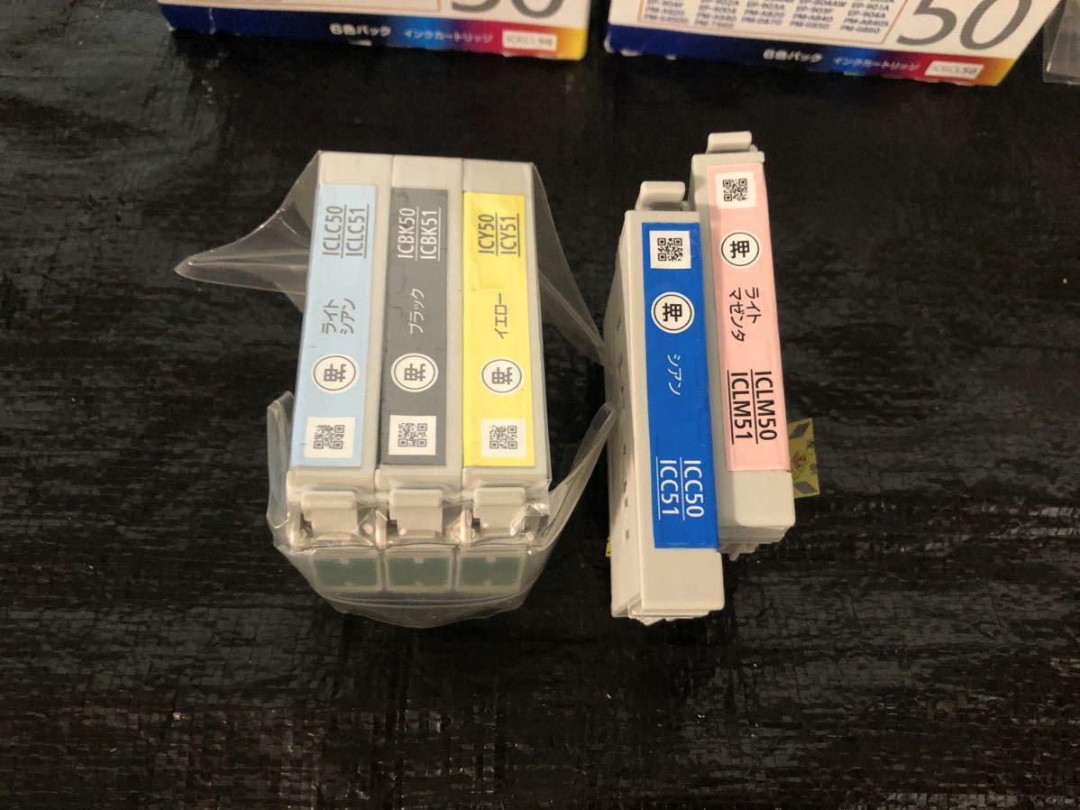 未使用☆EPSON/エプソン IC6CL50 純正インクカートリッジ 6色6本2箱 未