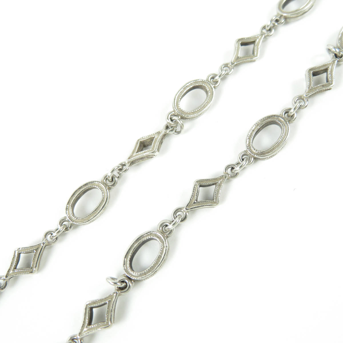 Loree Rodkin Loree Rodkin MILGRAIN CHAIN ALL SILVER 19inch Mill серый n цепь колье sterling серебряный sv925