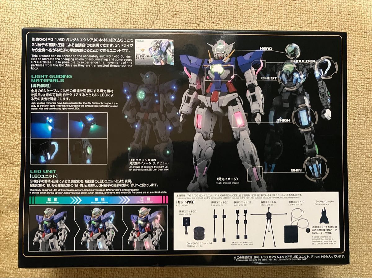 PG 1/60 ガンダムエクシア 機動戦士ガンダム00+エクシア用 LEDユニットセット