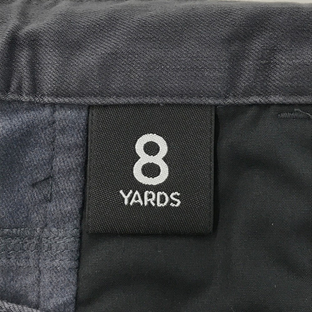 8YARDS ハチヤーズ ストレッチパンツ 裾リブ ジョガー ネイビー系 L