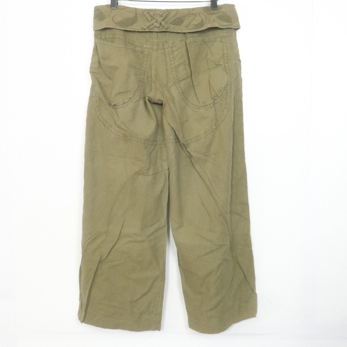  As Know As dubazas know as de base* waist by return leaf ....! wide pants spring summer khaki series large? z2273