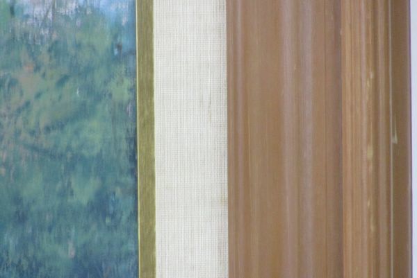 真作」 一枚の絵 女流画展賞作家 佐藤あつ子 「リンゴ畑」 油彩 4号