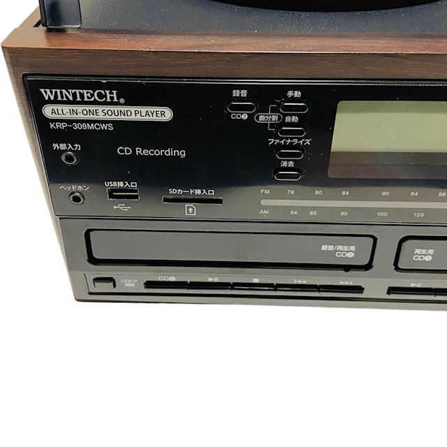 極美品】WINTECH ダブルCDマルチプレーヤー スピーカー搭載 KRP 極美品】WINTECH ダブルCDマルチプレーヤー スピーカー搭載 KRP