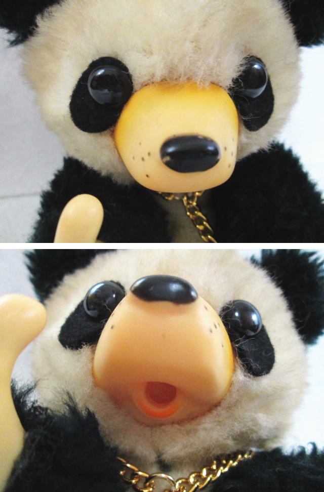  that time thing [ First company original pet pacifier Panda soft toy ] Showa Retro /monchichi manner / sofvi 