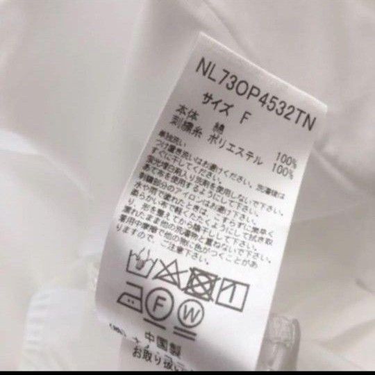 【新品】ナノユニバース　ロングシャツ　ワンピース　ホワイト　刺繍