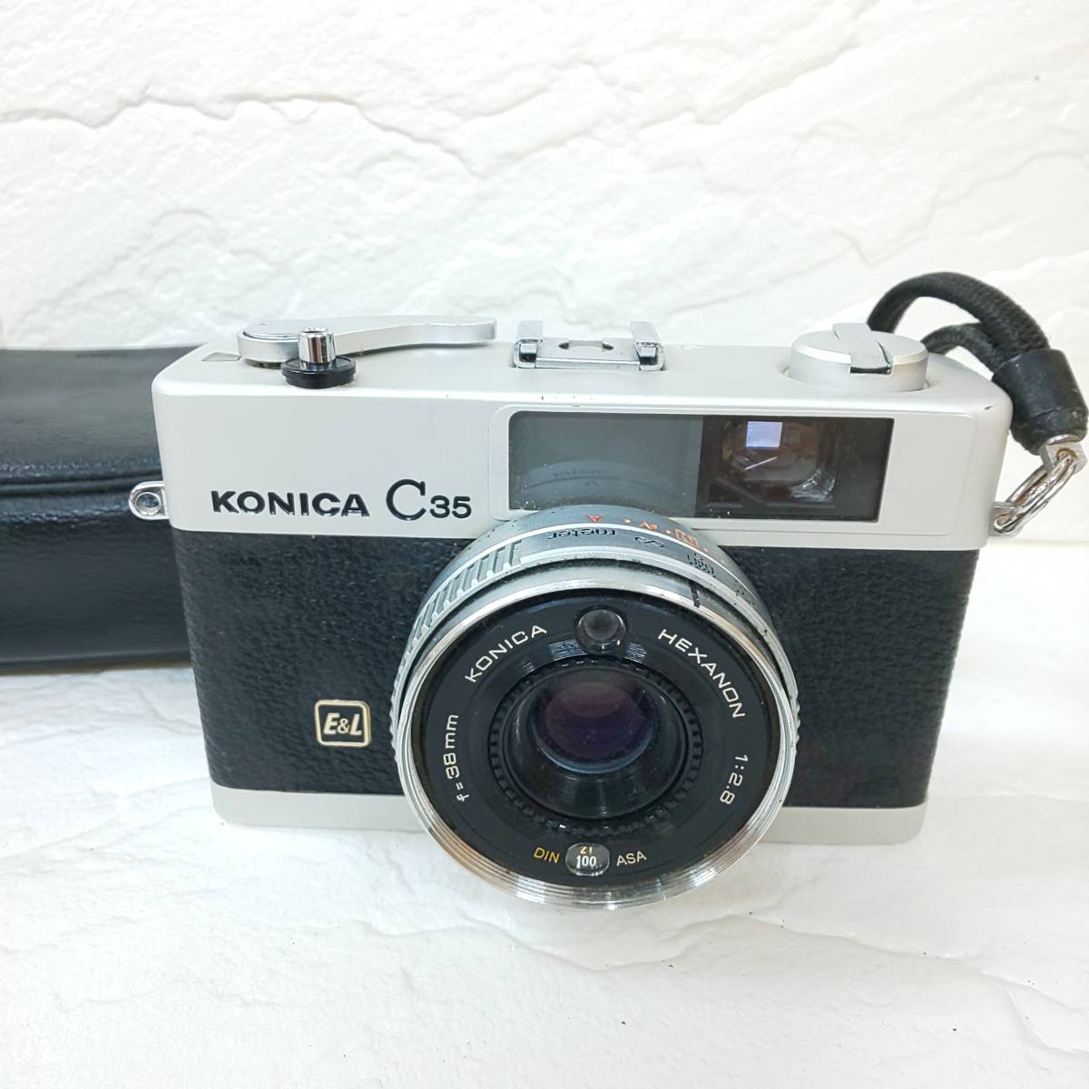 konica C35FD ブラック 純正フード付き コニカ-