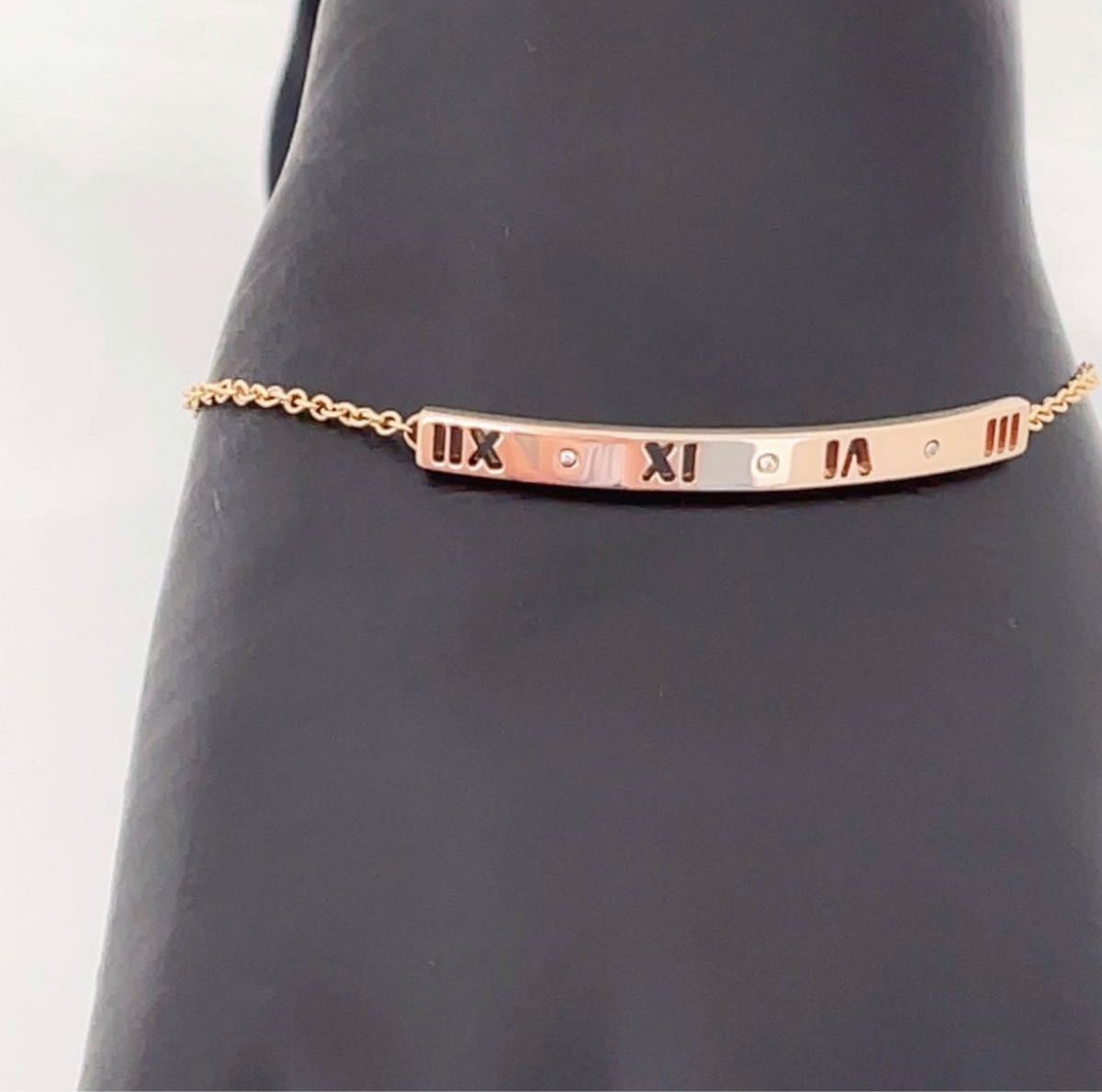 美品TIFFANY&Co.ティファニーアトラスピアスドダイヤモンドブレスレット-