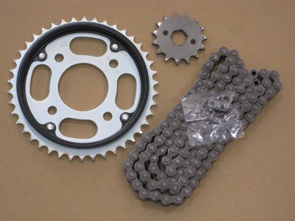 #CB125T JC06# original new goods rom and rear (before and after) sprocket & chain set 15-42-122 428 KC6 KC1 ③ KE1 330