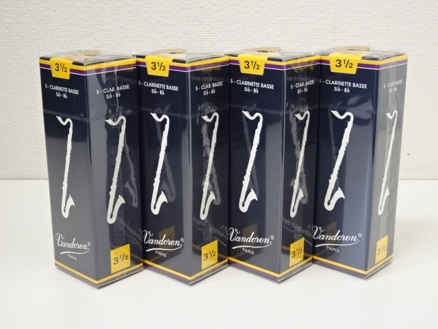 4箱 バスクラリネットリード Vandoren バンドレン 4箱 バスクラリネットリード Vandoren バンドレン