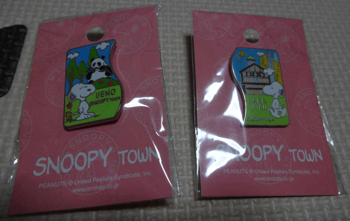 スヌーピー 原宿　上野 セット　ピンズ SNOOPY TOWN レア スヌーピー 限定 ピンバッジ ピンバッチ PIN ピーナッツ_画像1