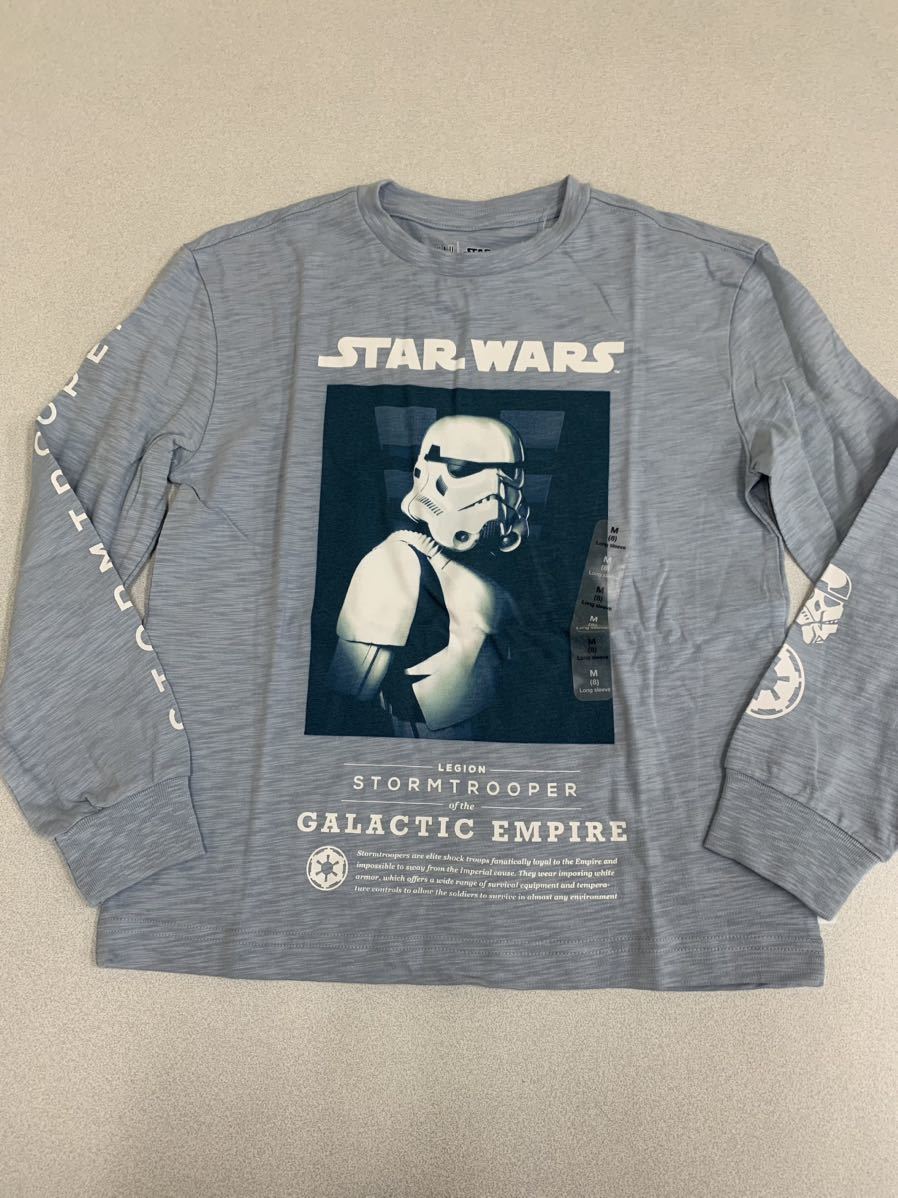 ■ＧＡＰ■新品■140■ギャップ■人気ロンT■ＵＳＡ■ムラサキ■スターウォーズ■STAR WARS■3.2-1_画像1