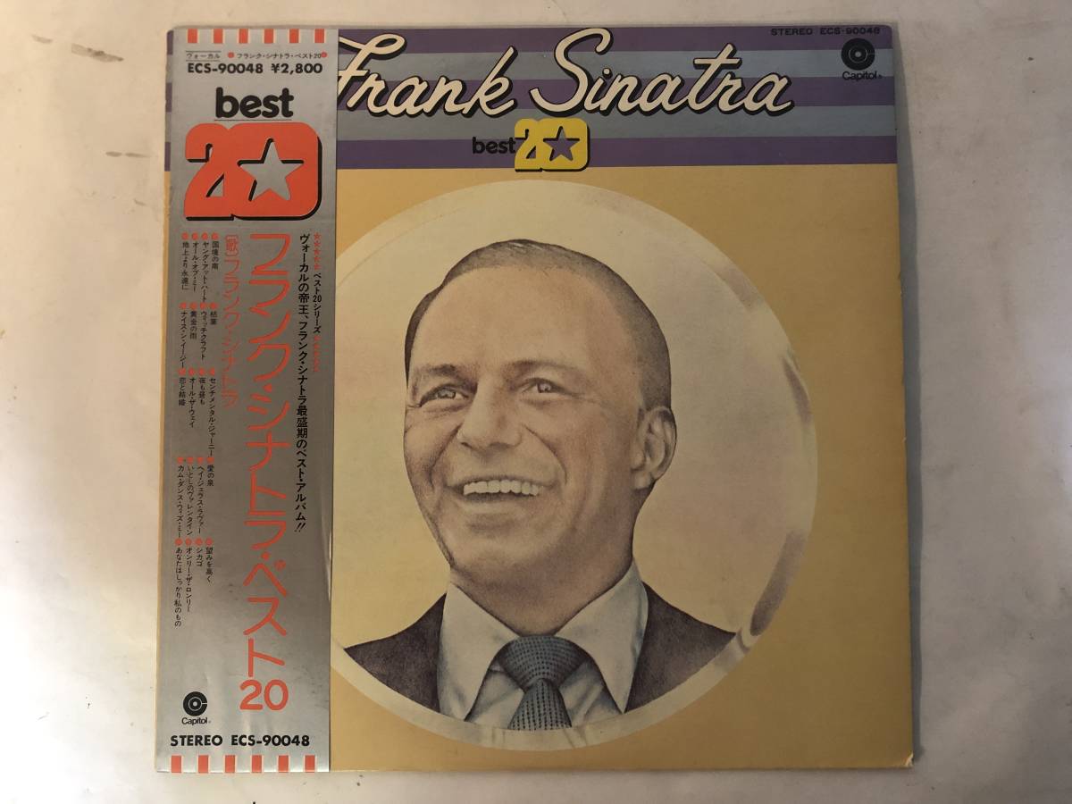 30417S 帯付12inch LP★フランク・シナトラ/FRANK SINATRA BEST 20★ECS-90048_画像1