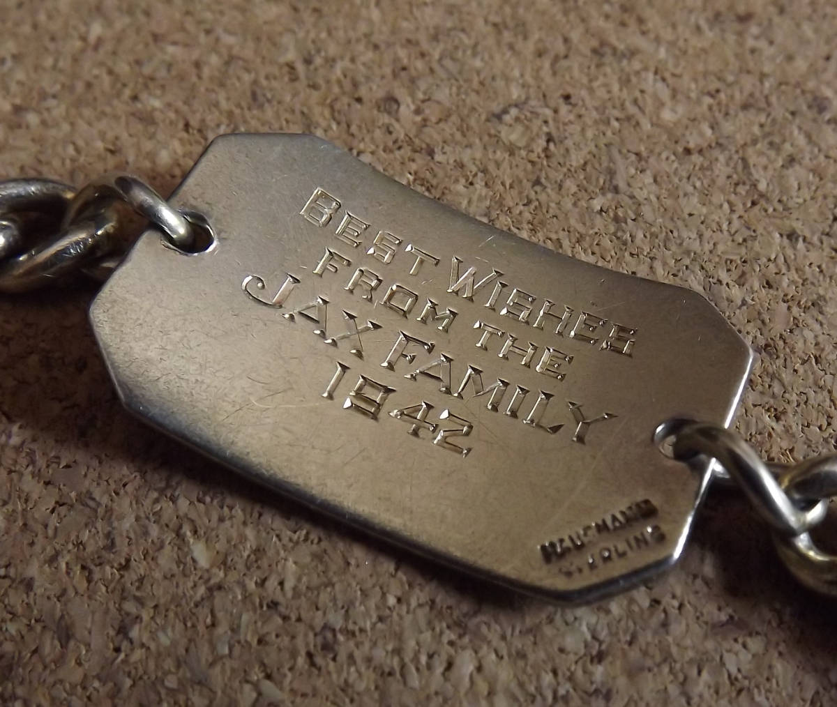 ヴィンテージ USN 米海軍 実名 ID SILVER925仕様 ブレスレット - 通販