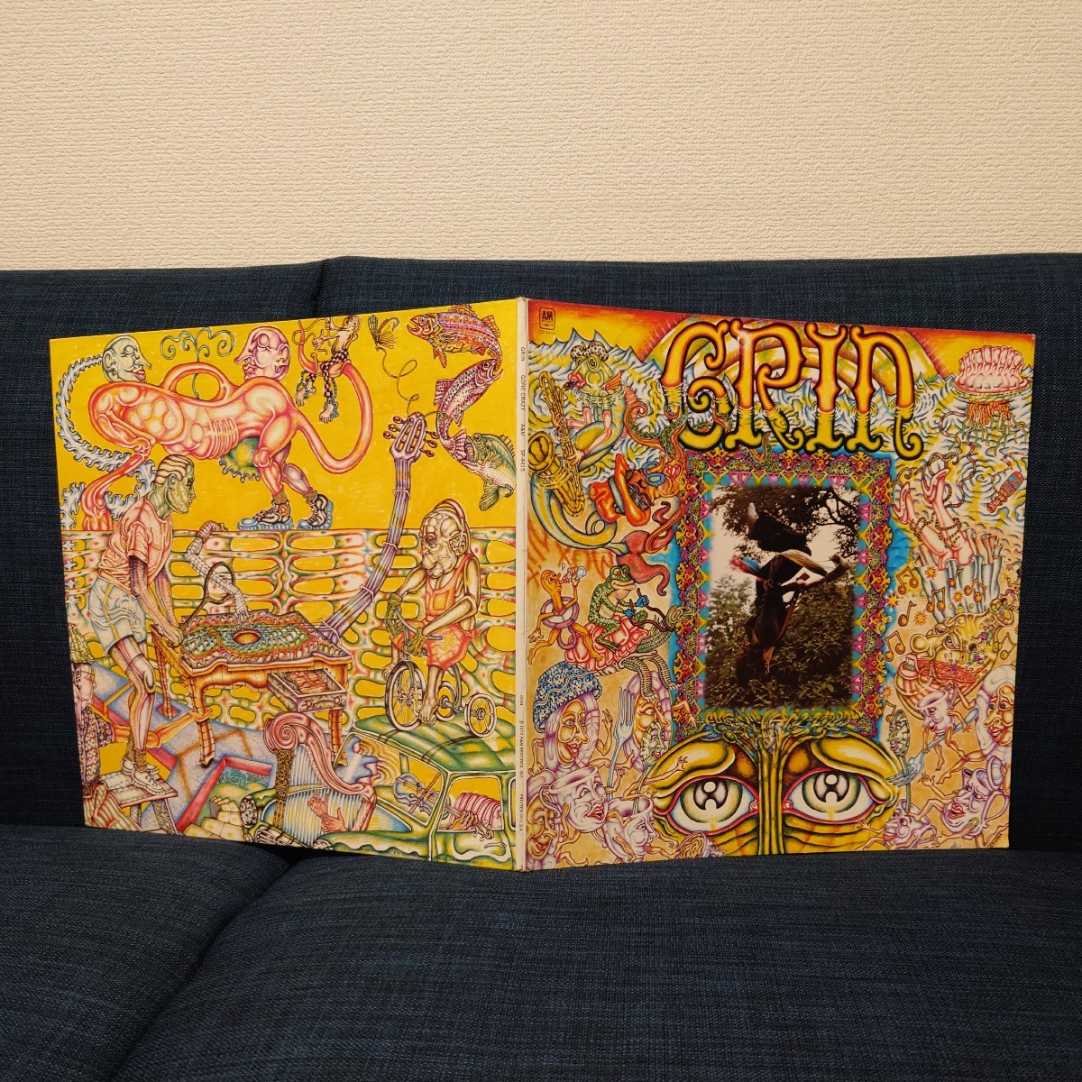 中古 レコード LP ★ GRIN グリン『 GONE CRAZY 』SP-4415 73年USオリジナル ニルス・ロフグレン クレイジーホース スプリングスティーンの画像2