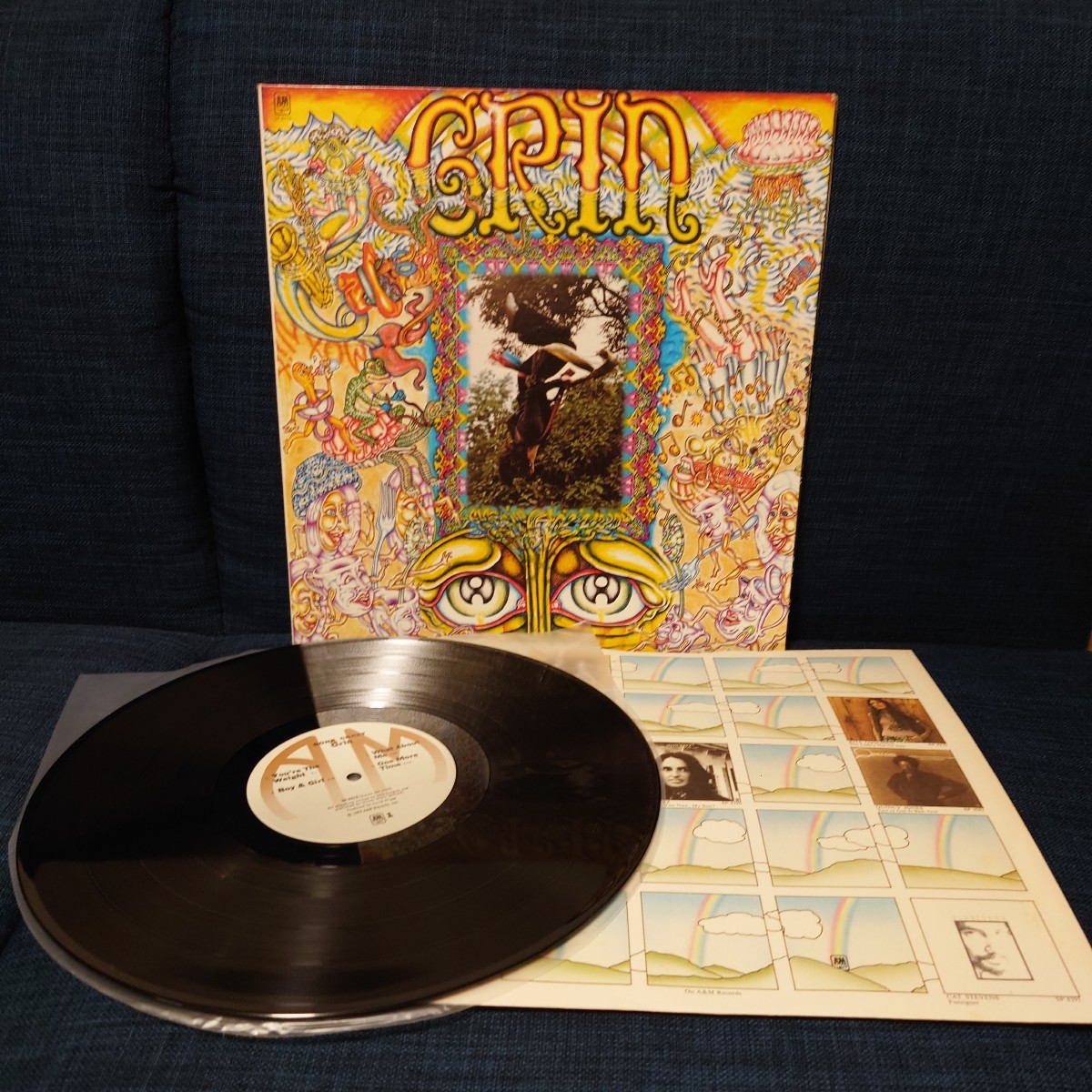中古 レコード LP ★ GRIN グリン『 GONE CRAZY 』SP-4415 73年USオリジナル ニルス・ロフグレン クレイジーホース スプリングスティーンの画像1