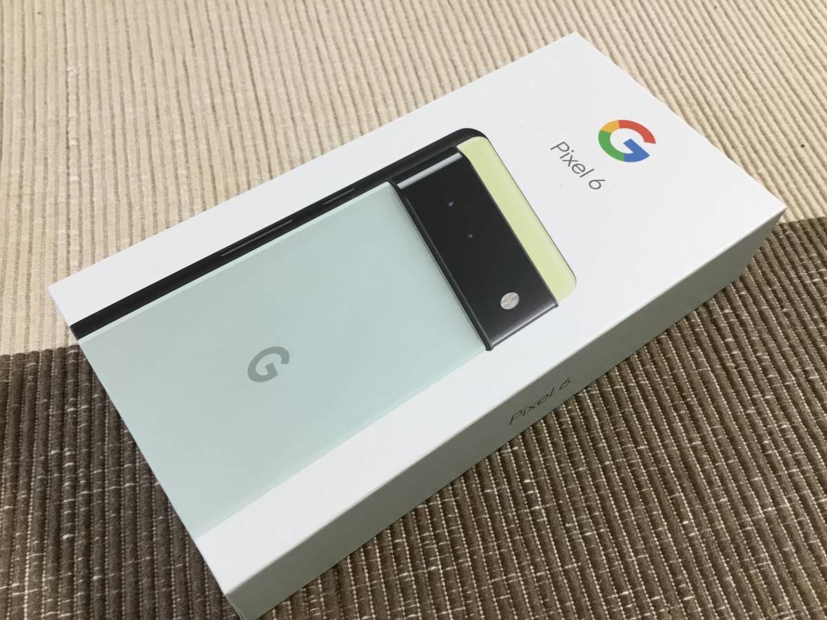 超美品 SIMフリー Google Pixel 6 128GB sorta seafoam シリアル