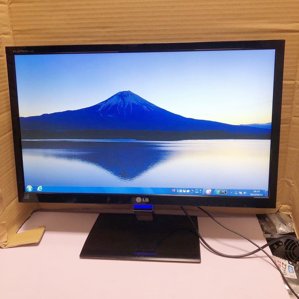 中古LGエレクトロニクス E2360V-PN 23型ワイド液晶モニター フルHD 入力端子:D-Sub/DVI/HDMI端子 動作品 管理号SHY777_画像1