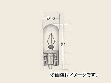 日産/ピットワーク 一般球 計器灯/表示灯用（パネル・シグナルランプ） ウエッジベース 12V-3.4W AY080-00064_画像1