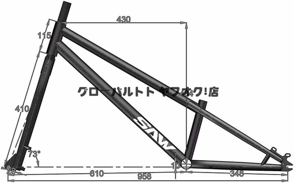 好評 BMX 自転車 24インチストリートトライアルバイク Crmoフレームと