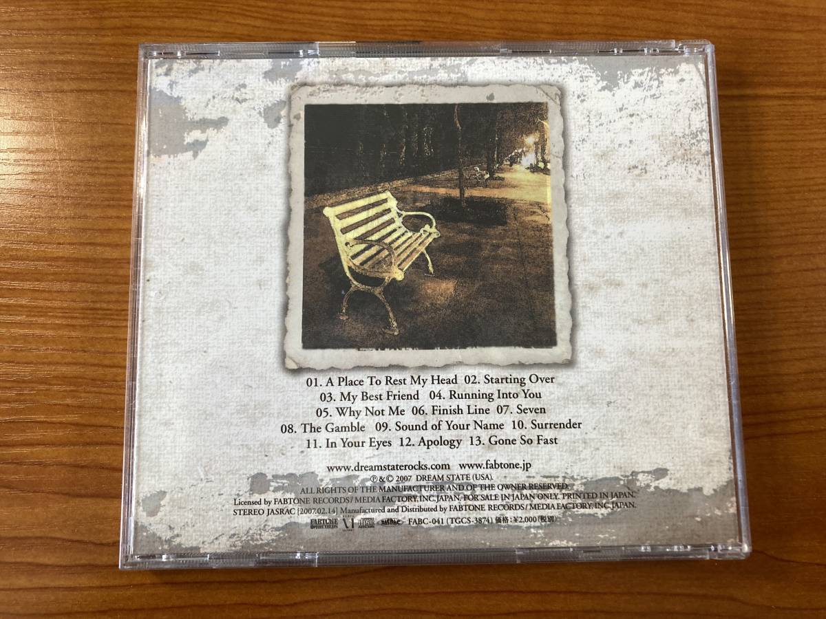 【1】M4505◆Dream State／A Place To Rest My Head◆ドリーム・ステイト／ア・プレイス・トゥ・レスト・マイ・ヘッド◆国内盤◆帯付き◆_画像2