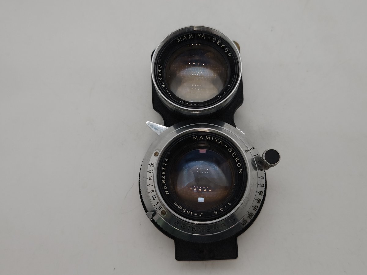 世界の MAMIYA-SEKOR 105mm スレ傷 二眼レフレンズ マミヤ F3.5
