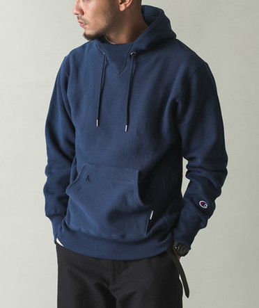 即決 Mt Design 3776 別注 Champion REVERSE WEAVE パーカー グレー 復刻 青タグ Mサイズ モックネック アノラックポケットの画像8