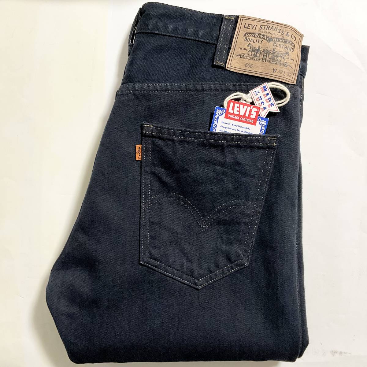 上品】 LVC LEVI´S VINTAGE CLOTHING 606 W32 USA 黒 - compayhostel
