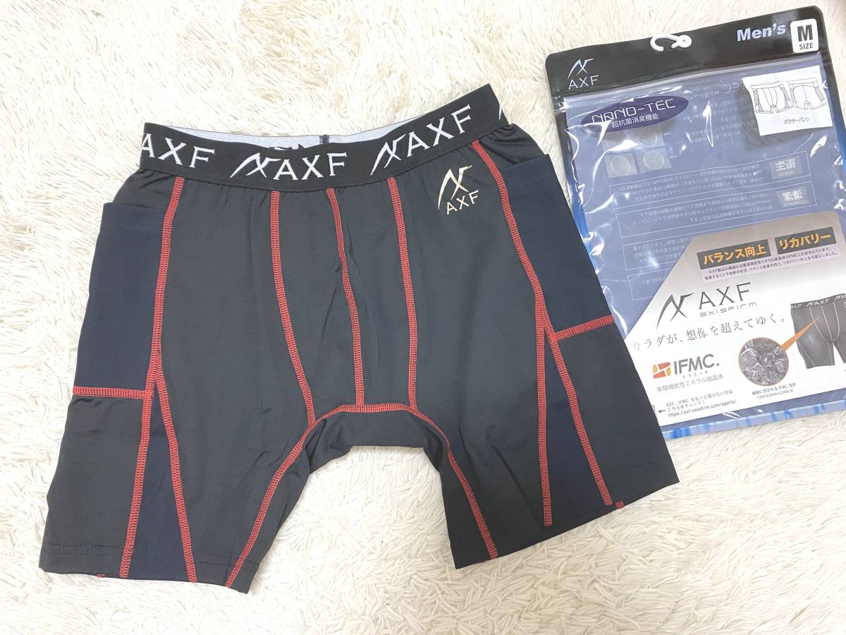  men's M size (75-81): accessory f*AXF[ boxer shorts ] body . stability, balance * recovery - improvement * inner pants : black | red regular price :9,800+ tax 