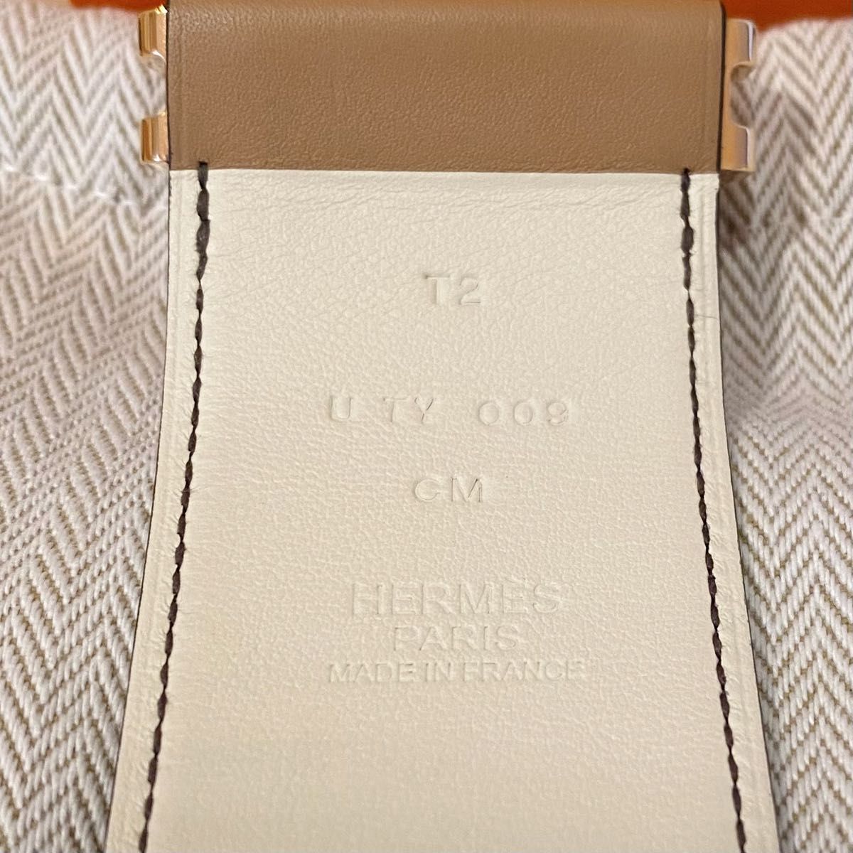 美品 エルメス hermes ブレスレット T2 エラン チャイ ナタ PG