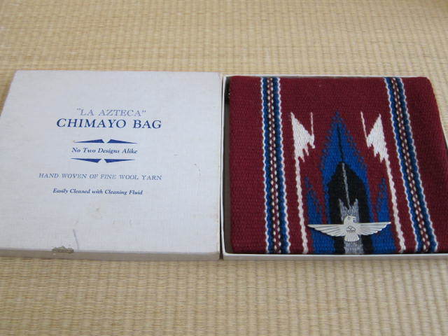 Chimayo 40's チマヨ パース 財布 ウエストバッグ 小物入れ ポーチ ビンテージ インディアン ネイティブ シルバーコンチョ デッドストック _画像1