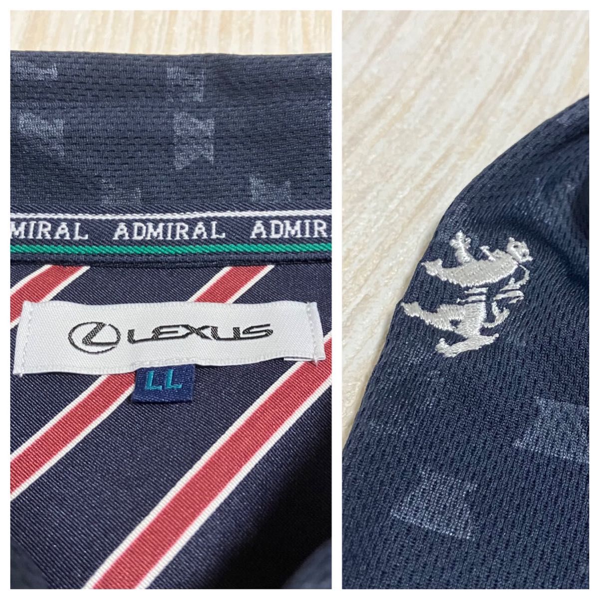 新品】アドミラル admiral × レクサス LEXUS ゴルフウェア 長袖 新品】アドミラル admiral × レクサス LEXUS ゴルフウェア 長袖