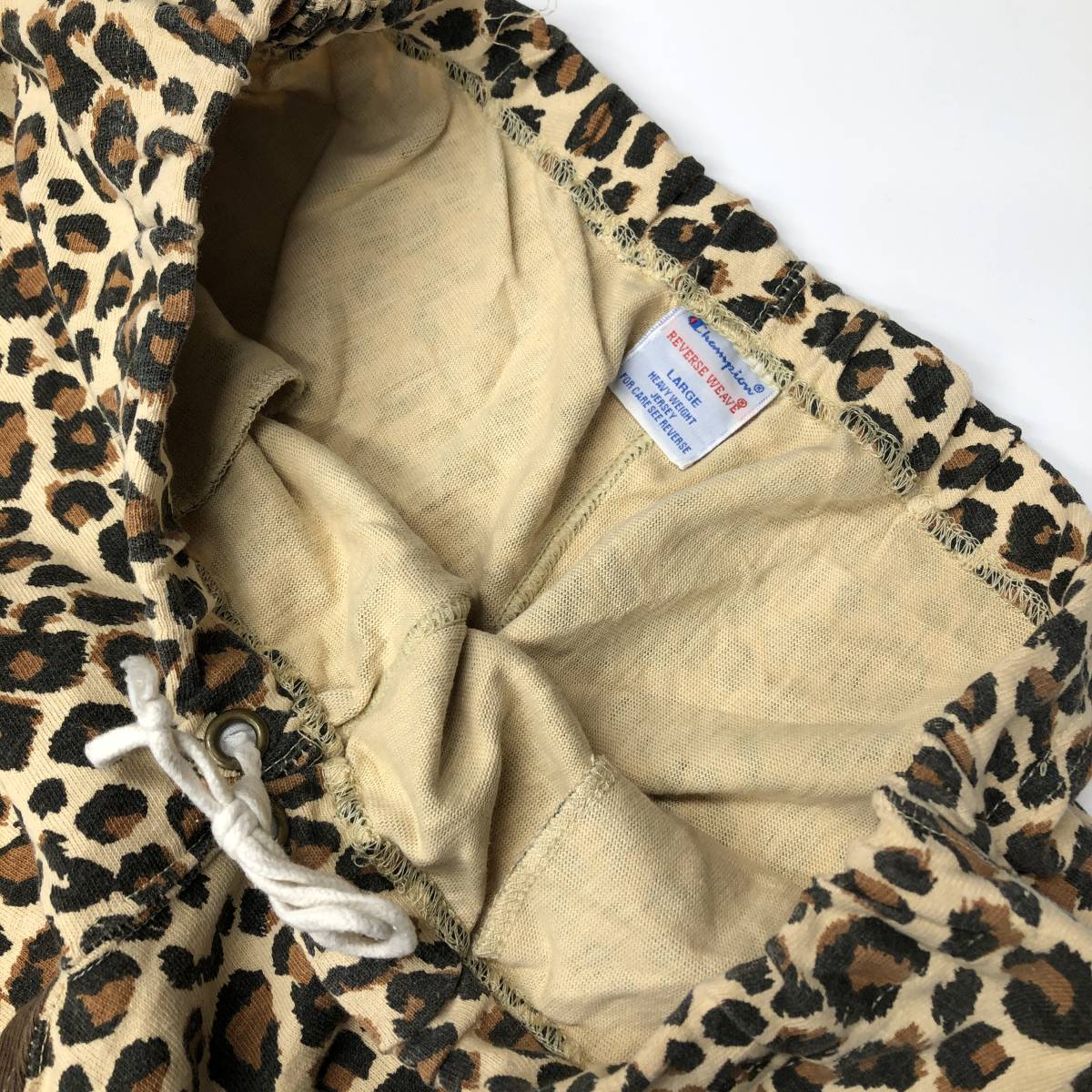 Champion レオパード ヒョウ柄 ハーフパンツ リバースウィーブ Champion レオパード ヒョウ柄 ハーフパンツ リバースウィーブ