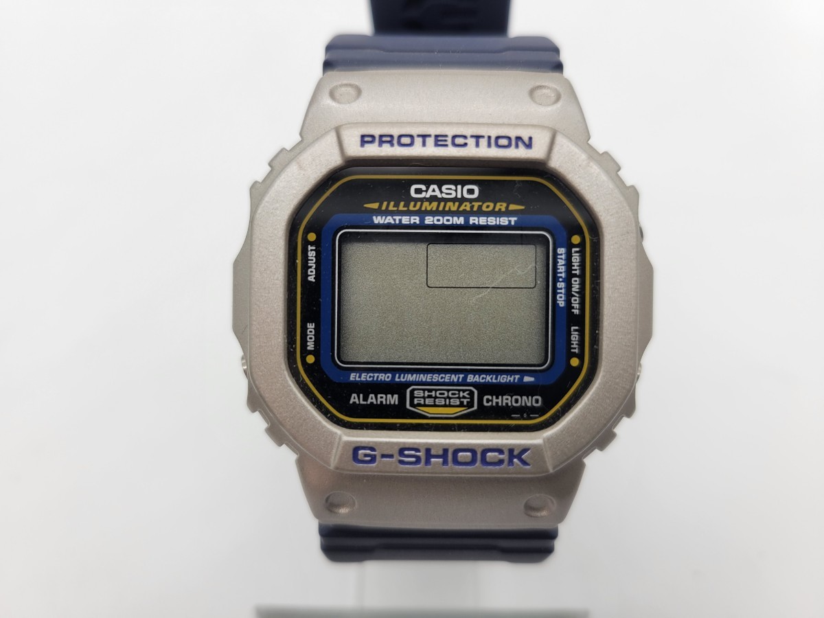 CASIO カシオ G-SHOCK ジーショック 1545 DW-5600E 青 ブルー シルバー_画像2